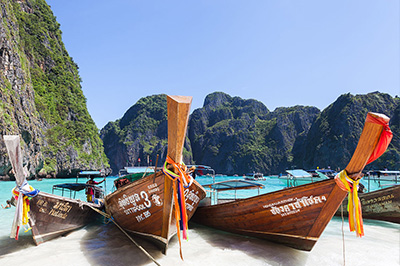 Tajlandia łodzi błękit